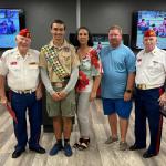 
Trevor Tess with Parents, Jerry Van Hecke & Joe Johnston at Eagle Scout Court of Honor --  11.17.2024